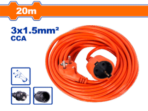 ALARGUE 20M ENCHUFE Y CONECTOR TIPO SCHUKO