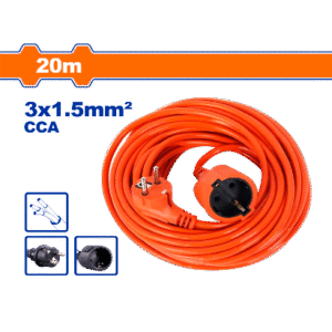 ALARGUE 20M ENCHUFE Y CONECTOR TIPO SCHUKO
