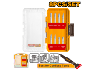 Set X 8 Fresas Rotativas Carburo Tungsteno 6Mm
