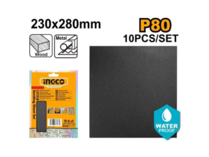 Set Lija Al Agua Grano 80 X 10U