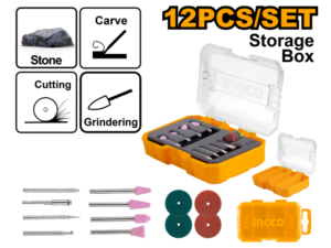 Set X 12 Accesorios Mini Torno Ingco Akmg2012