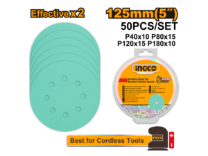 Set X 50 Lijas 5" 125Mm Para Lijadora Orbital