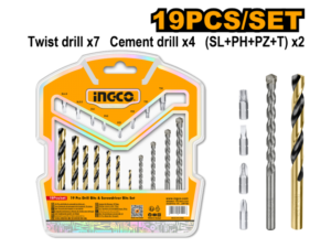 Set X 19 Pcs Mechas Y Puntas Ingco Aksdb1901