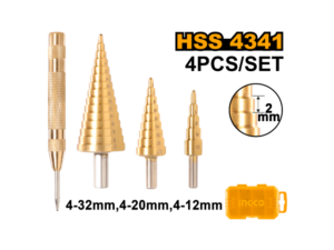 Set X 4 Mechas Conicas Hss4341 Ingco