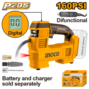 Compresor De Aire A Bateria 160Psi 11Bar 20V P20S S/Bat