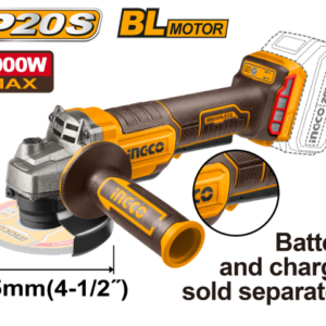 Amoladora A Bateria 20V P20S 4 1/2" Brushless Con Interruptor De Seguridad S/Bat