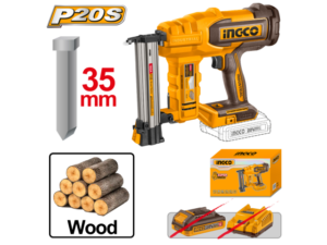 CLAVADORA A BATERÍA P20S 20V 35MM C/ACCESORIOS