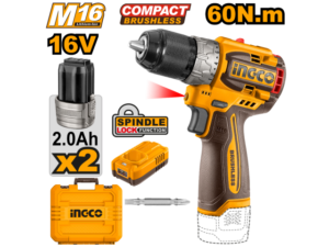 ATORNILLADOR COMPACT A BATERIA 16V M16 C 2 BAT CARG VALIJA
