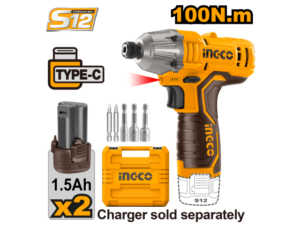 Atornillador De Impacto 12V S12 1/4" C/2 Bat