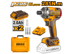 Atornillador De Impacto 20V P20S Con 2 Bat Carg + Valija Ingco  Cirli2028