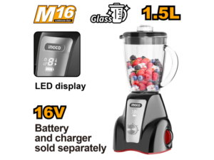 Licuadora 1.5Lt A Bateria 16V Led Display