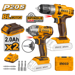Set Atornillador Impacto 20V + Atornillador  20V