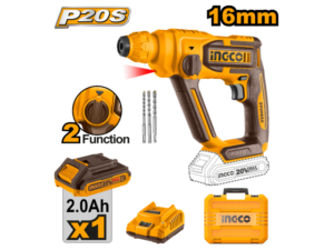 Rotomartillo 20V P20S 16Mm 2 Funciones Con Bat Con Carg
