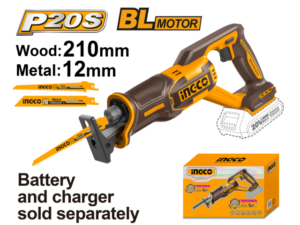 Sierra Sable A Batería P20S 20V Brushless Motor S/Bat, S/Carg