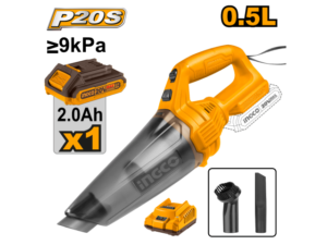 Aspiradora Auto 20V P20S C Bateria Cargador Ingco Cvli20126