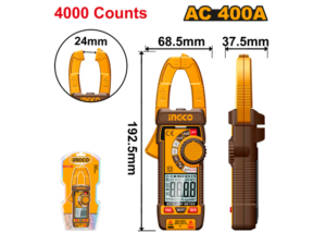 Pinza Amperimetrica Ac-400A Ingco - Dcm62001