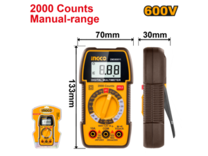 Tester Multímetro Digital 600V Ingco Dm360011