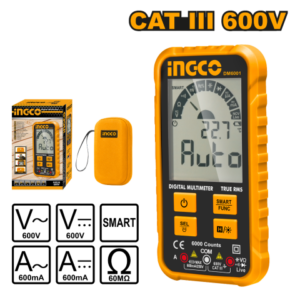 TESTER MULTIMETRO DIGITAL CATIII 600V