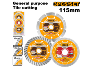 SET X 3 DISCOS 115MM 4 1/2 CERAMICA MULTIUSO