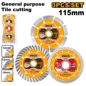 SET X 3 DISCOS 115MM 4 1/2 CERAMICA MULTIUSO