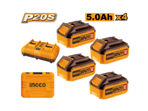 Set X 4 Baterias 5Ah + Cargador Doble + Valija