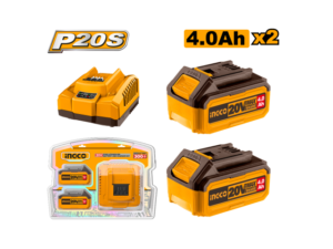 Set X 2 Baterias 20V 4Amp + 1 Cargador   *Precio Neto*