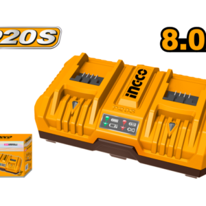 Cargador 20V Doble 8Ah Rapido