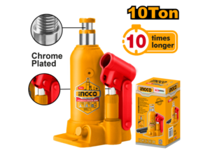 Gato Hidráulico Tipo Botella 10 Ton Ingco Hbj1004