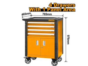 Carro Taller Gabinete 4 Bandejas