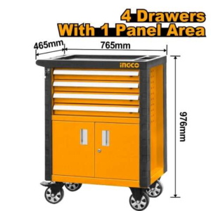 Carro Taller Gabinete 4 Bandejas