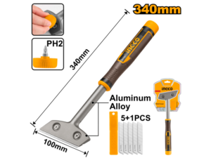 Escareador Metálico 340Mm C/6 Hojas Sk5 Ingco Hgs3088
