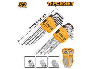 Juego De 18 Piezas Torx Y Allen