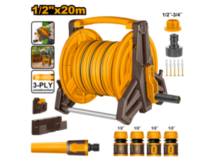 Enrollador De Manguera 1/2" X 20M C/Accesorios