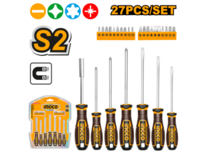 Set X 27 Destornilladores Mango Ergonomico + Puntas Imantadas S2