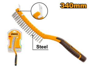 Cepillo De Alambre Acero 340Mm Mango Ergonomico C/Cuchilla