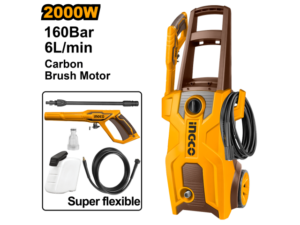 HIDROLAVADORA 2000W 160BAR MOTOR A CARBONES C/AUTOSTOP