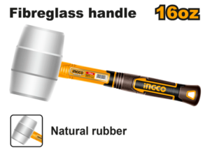 Martillo Goma Blanca 450G Ingco Hruh8916