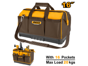 Bolso De Herramientas Con Base Reforzada 16" Con 16 Bolsillos