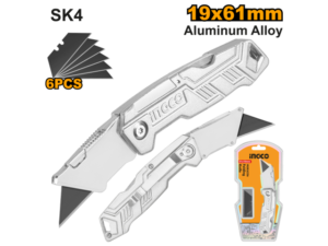 Trincheta Cuchillo Plegable Aluminio 19Mm C/5 Hojas