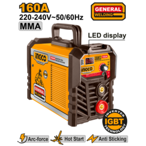 Soldadora Inverter 160Amp Mma Led Igbt Ingco Ing-Mma16028