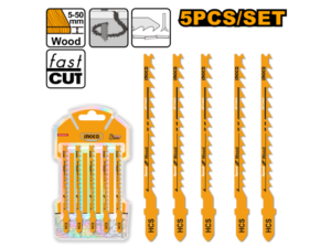 Set X 5 Hojas P/Madera Corte Rapido Caladora 74Mm