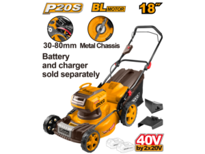 Cortadora De Cesped A Bateria 18" 40V (20V+20V) P20S Brushless S/Bat
