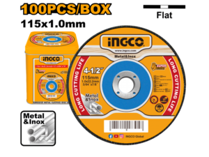 Set Disco De Corte 115Mm X 1.2 Mm X 100 U