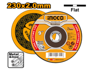 Disco Corte Metal 9" 230Mm 22.2Mm Centro Plano