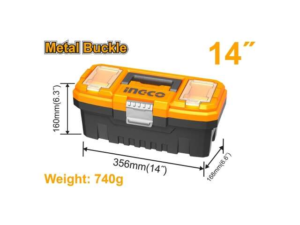 Caja De Herramientas Plastica 14"          Broche Metal