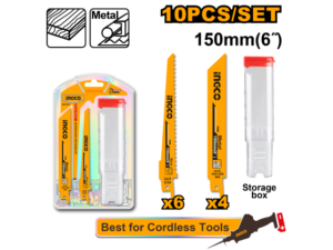 Set X10 Hojas 150Mm Para Sierra Sable Madera Y Metal