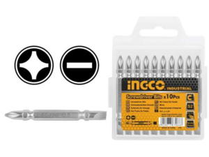 Set X10 Punta Atornillador Chata Ph2+ Sl6.0X1.0 65Mm