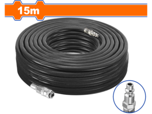 MANGUERA GOMA PARA COMPRESOR 15M 1/4" NPT