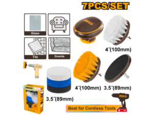 Set X 7 Cepillos P Taladro Multi Uso