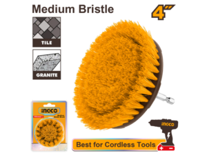 Cepillo 4" P Taladro Cerdas Media